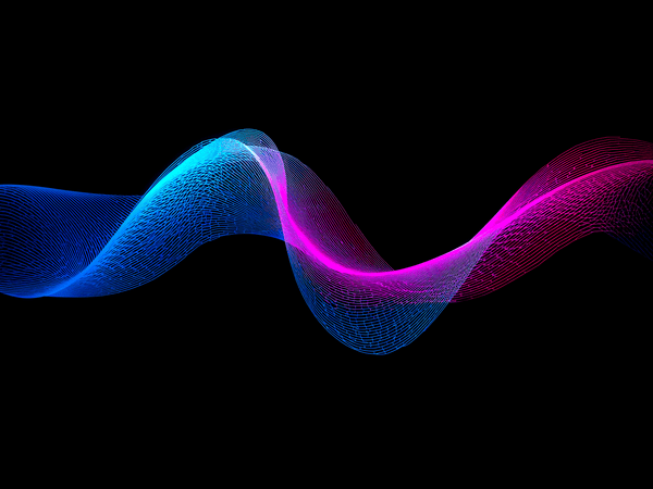 a geometric mesh wave patter