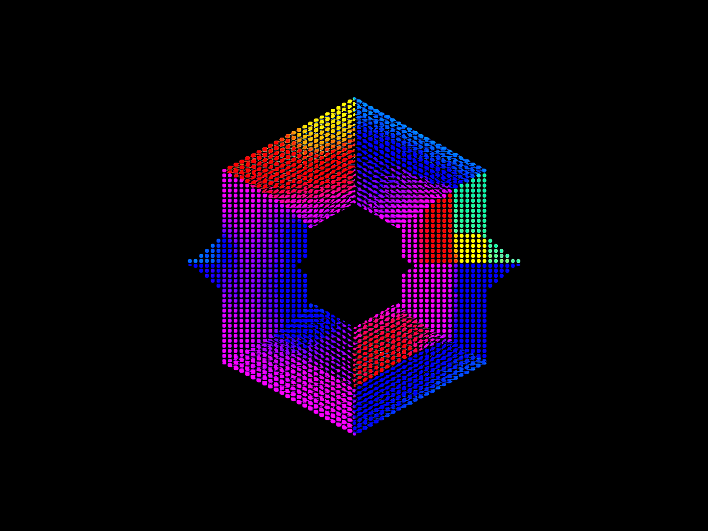 a geometric pixel pattern wi