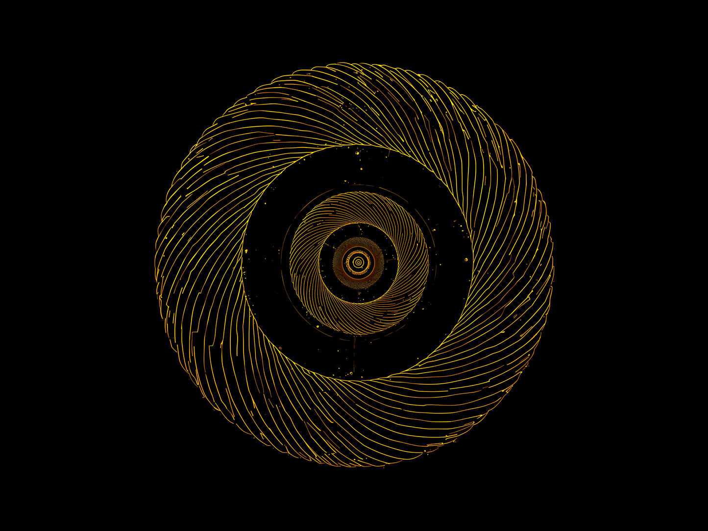 a highly detailed cinematic photo of a golden spi
