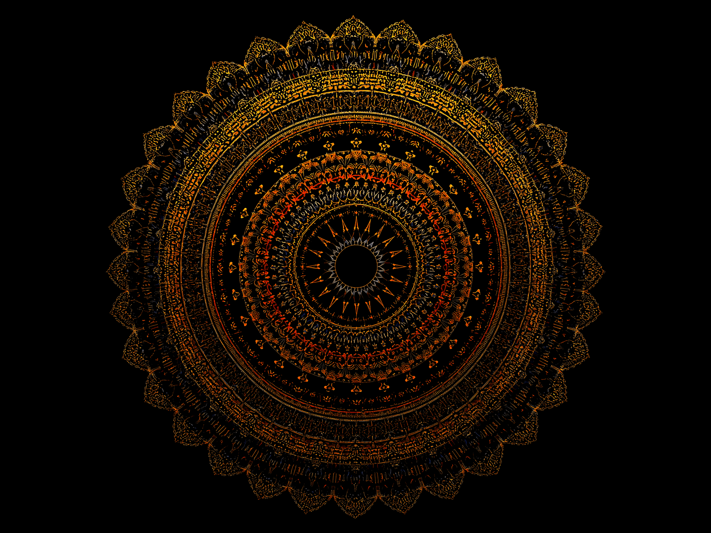 a symmetrical circular Geome