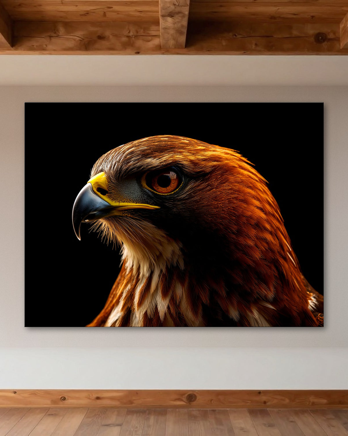 Redtailed Hawk Portrait Metal Print