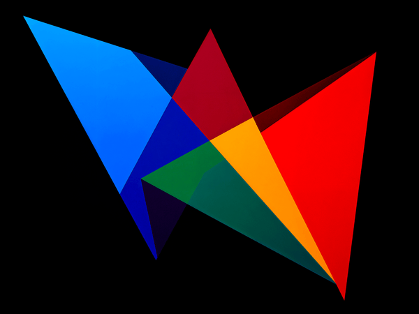 bold geometric triangles in