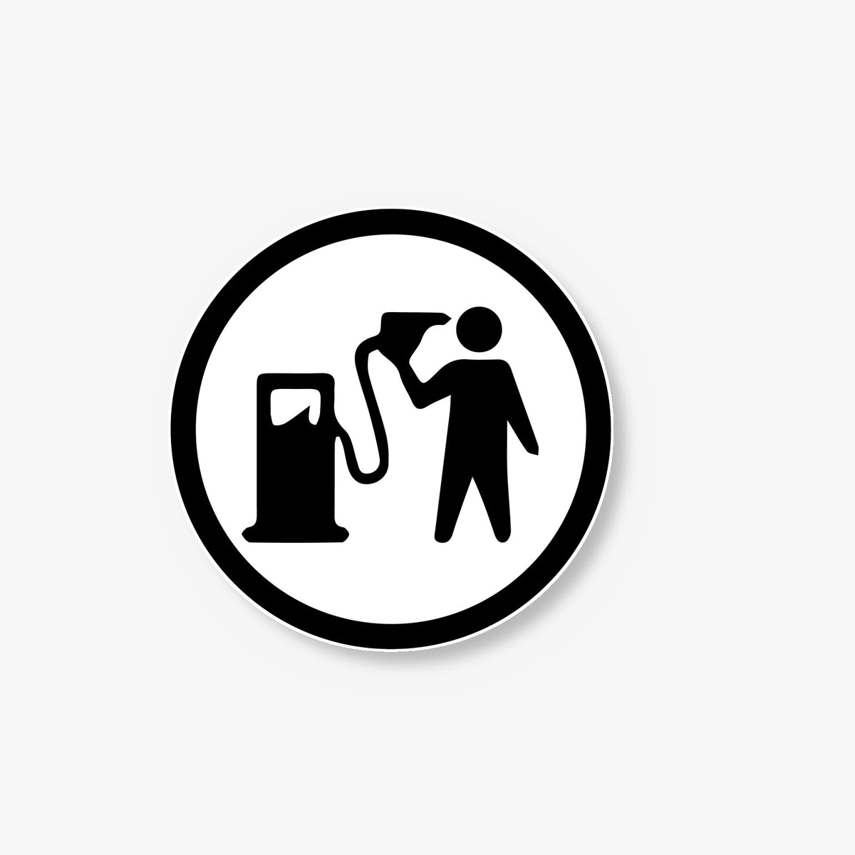 Fueling Up Car Decal -- Laminated