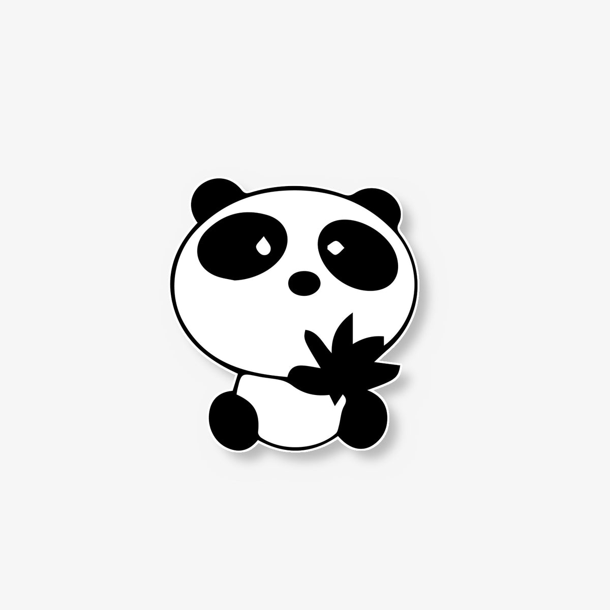 Panda's Bamboo Feast Car Decal -- Laminated