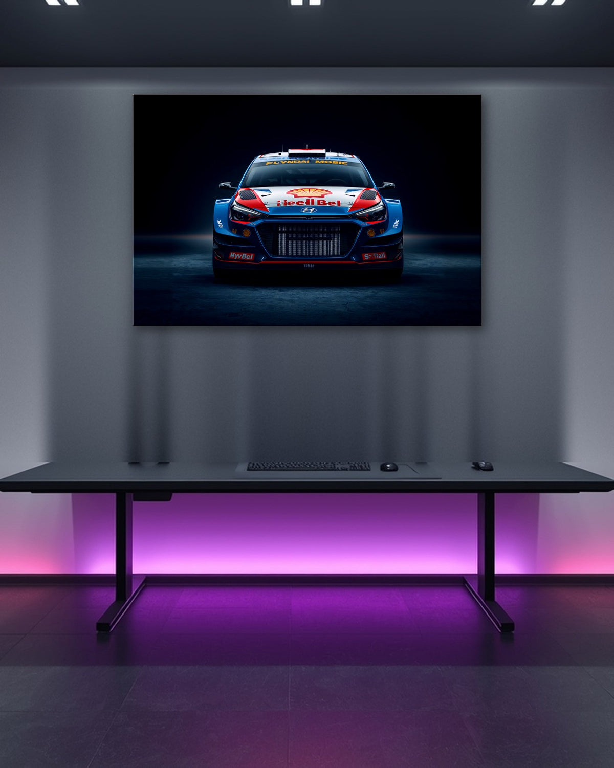 Rally Car Metal Print