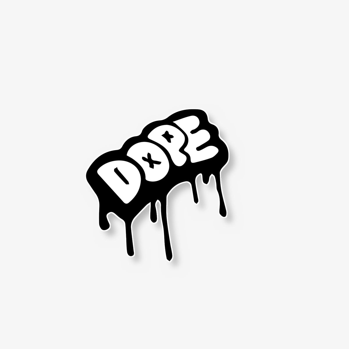 Dripping Graffiti Letters Car Decal -- Laminated