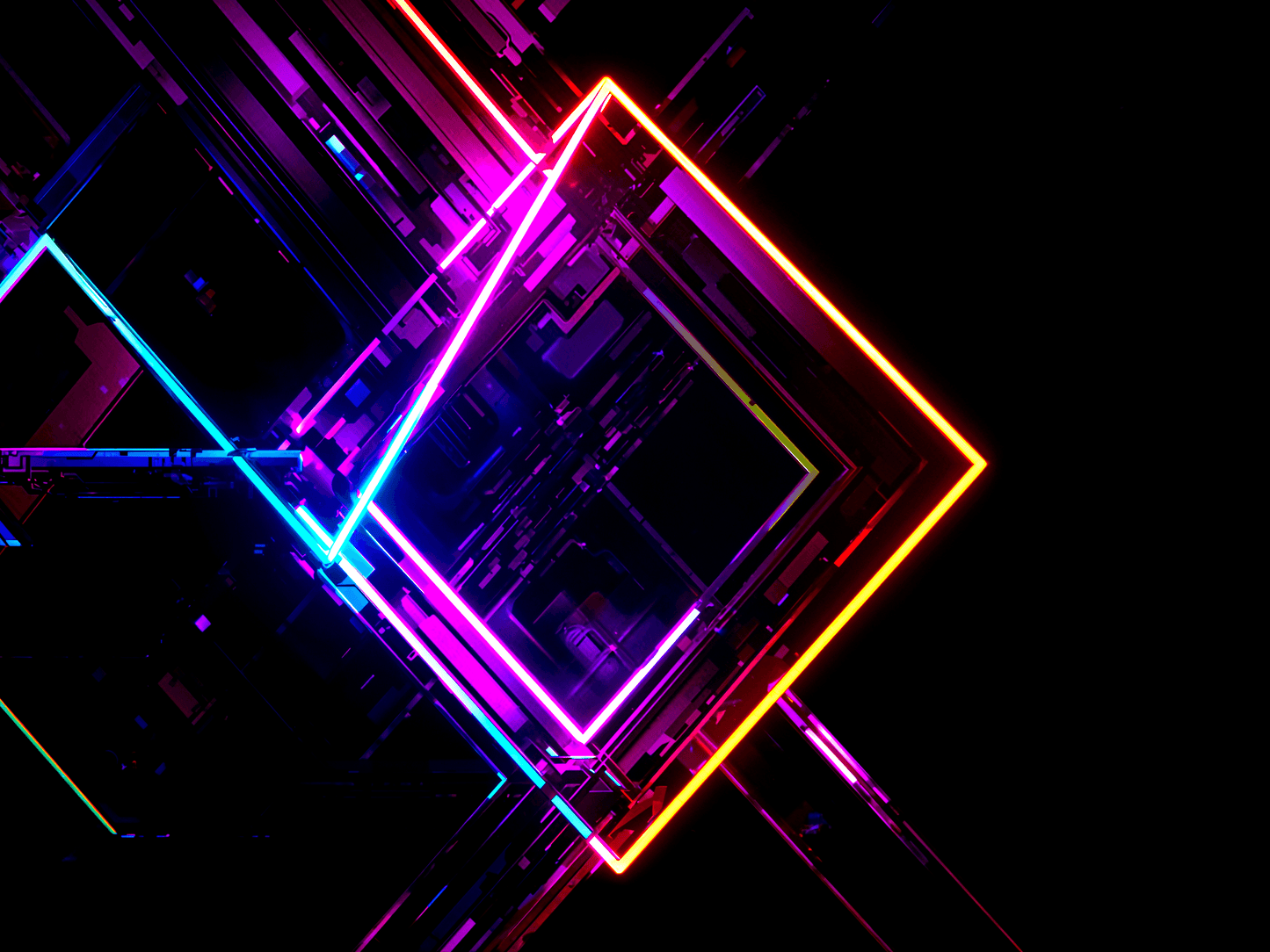 intricate geometric shapes w