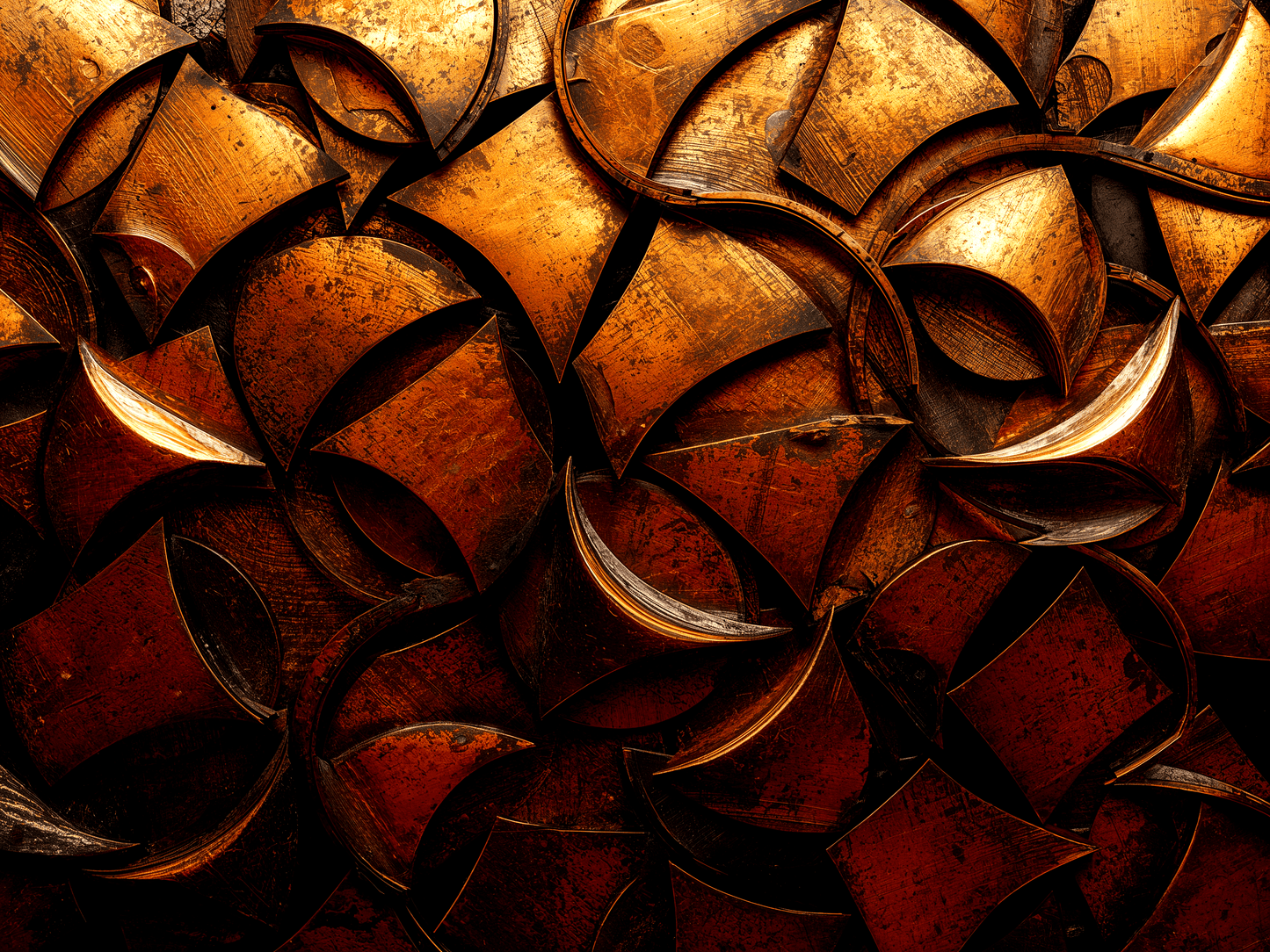 intricately arranged geometr