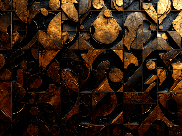 intricately arranged geometr