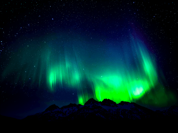 vibrant Northern lights danc